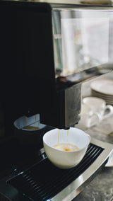 Espresso na máquina superautomática com o HUMANO Espresso