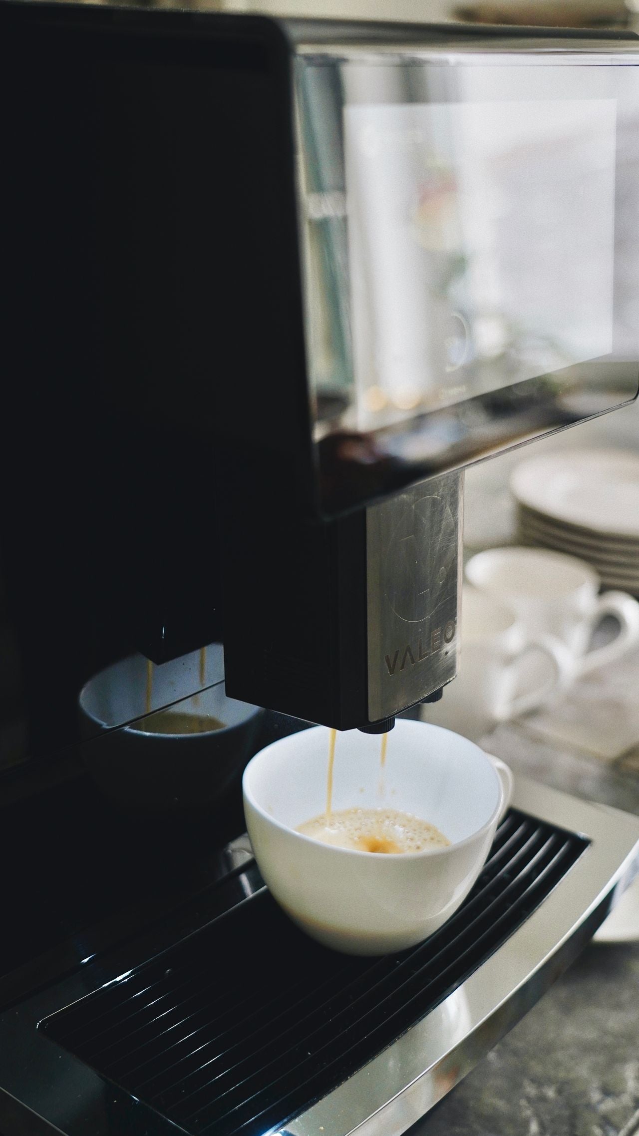Espresso na máquina superautomática com o HUMANO Espresso